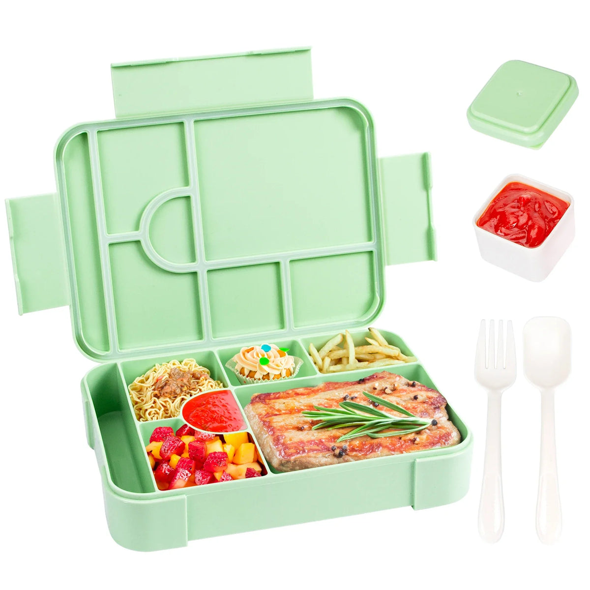 Amplebox 1330ml Large Capacity Lunch Box | Leak Proof Microwave Safe Food Container For Work