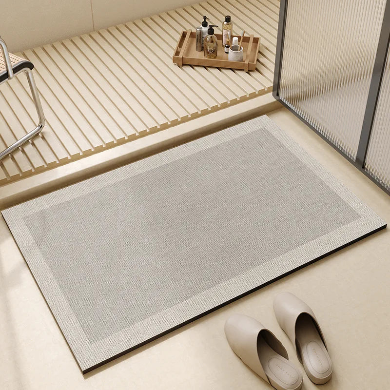 Super Absorbent Bath Mat | Quick Dry Non Slip Bathroom Floor Mat For Showers and Bath Tubs