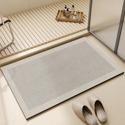 Super Absorbent Bath Mat | Quick Dry Non Slip Bathroom Floor Mat For Showers and Bath Tubs