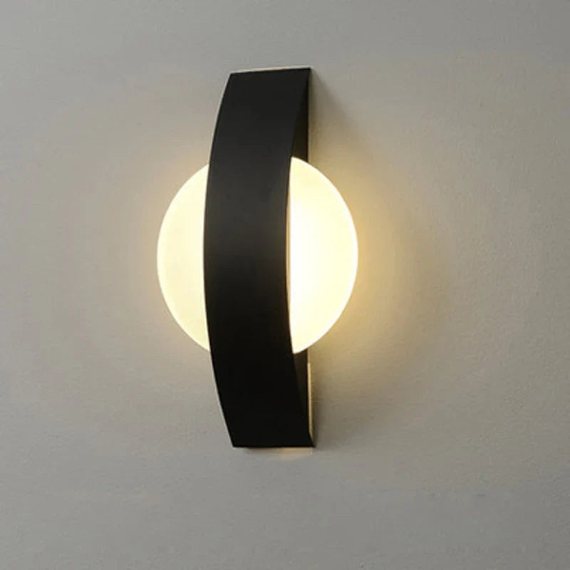 Acrylic Wall Lamp | Minimalist Ambient Lighting In Round or Square, In Black or White Finish