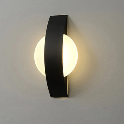 Acrylic Wall Lamp | Minimalist Ambient Lighting In Round or Square, In Black or White Finish