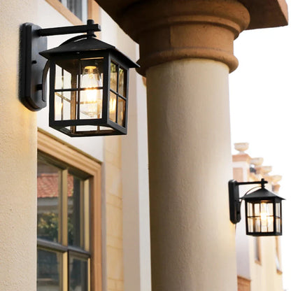 Aldergate Vintage Outdoor Wall Lantern | E27 Lantern Sconce For Porches, Gates and Entrances