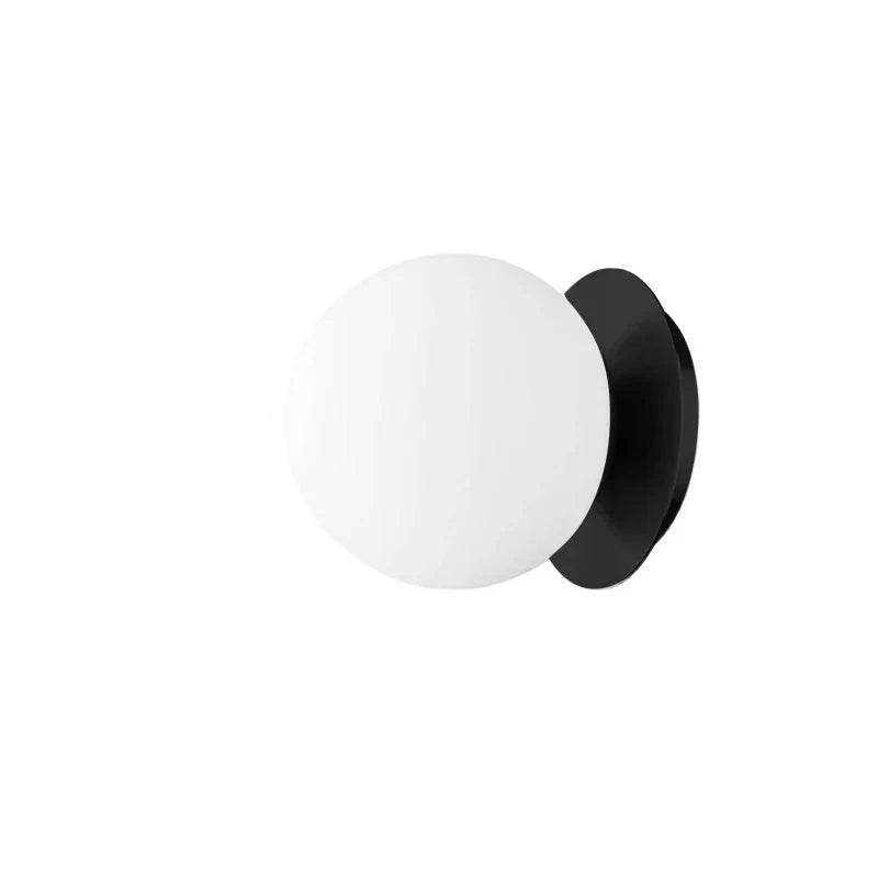 Nordic Globe Glass Wall Lamp | Minimalist Globe Sconce For Bathrooms, Bedrooms and Hallways