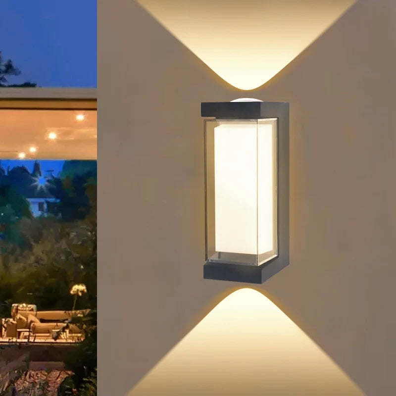Up And Down Outdoor Wall Light | Waterproof Modern LED Sconce For Exterior Walls and Facades