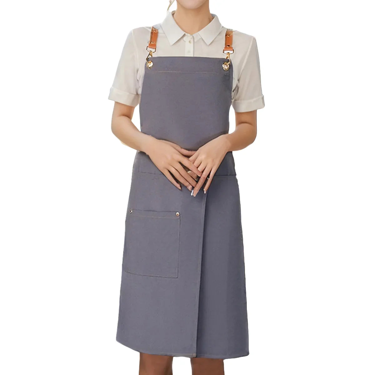 Splitcraft Waterproof Canvas Apron | Split Skirt Design With Pockets For Trades and Kitchens