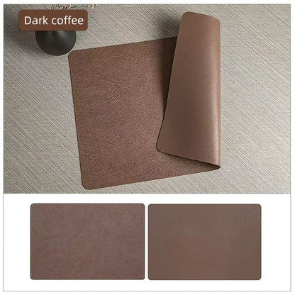 Twinlay Double Sided Faux Leather Placemats | Heat Resistant and Waterproof Table Mats For Dining