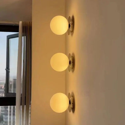 Nordic Globe Glass Wall Lamp | Minimalist Globe Sconce For Bathrooms, Bedrooms and Hallways