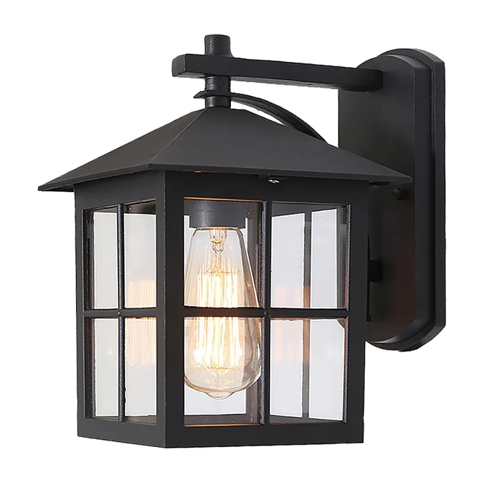 Aldergate Vintage Outdoor Wall Lantern | E27 Lantern Sconce For Porches, Gates and Entrances