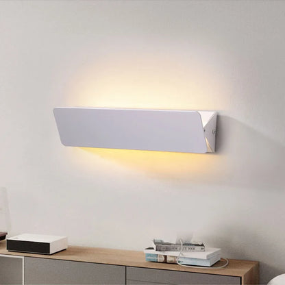 Modern LED Wall Lamp | Minimalist Aluminium Swing Light In Three Lengths and Two Light Tones