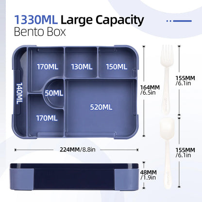 Amplebox 1330ml Large Capacity Lunch Box | Leak Proof Microwave Safe Food Container For Work