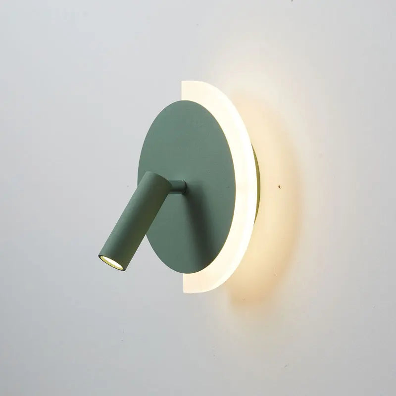 Crescara Wall Light | Modern LED Bedside Design With A Crescent Glow and Focused Spotlight Beam