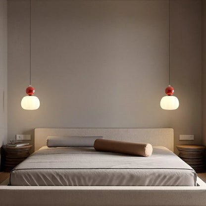 Nordic Pumpkin Pendant Light | Modern Ribbed LED Ceiling Lamp For Kitchens and Dining Areas