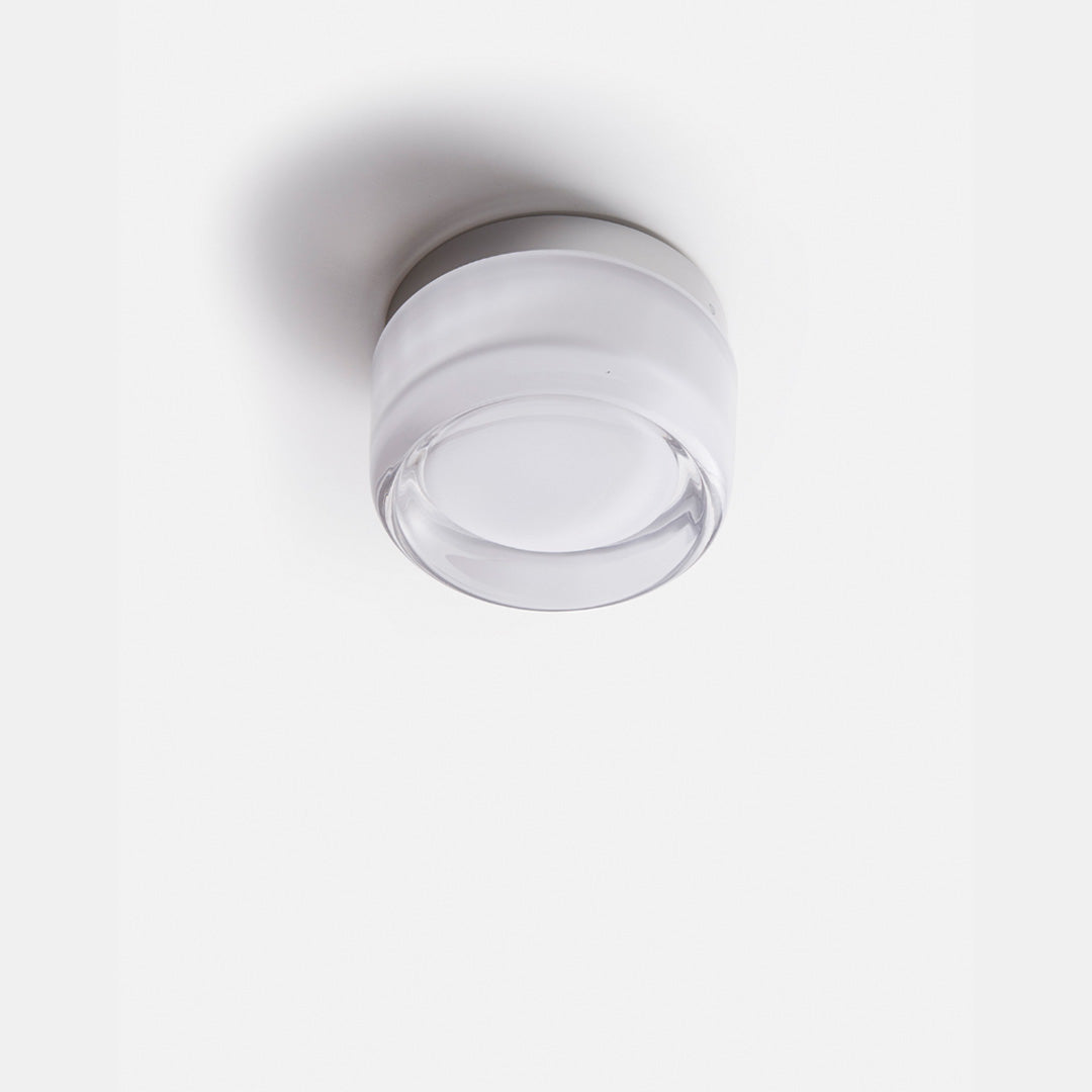 Aurelva Wall Lamp | Modern LED Sconce In An Amber, Smoke Grey or White Glass Colourway Finish