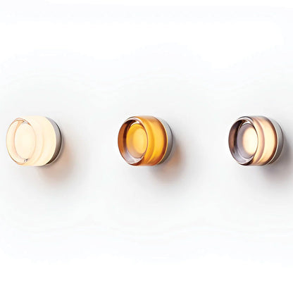 Aurelva Wall Lamp | Modern LED Sconce In An Amber, Smoke Grey or White Glass Colourway Finish