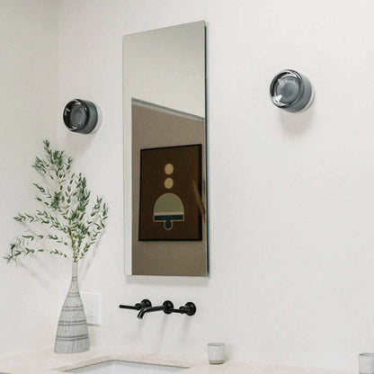 Aurelva Wall Lamp | Modern LED Sconce In An Amber, Smoke Grey or White Glass Colourway Finish