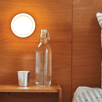 Aurelva Wall Lamp | Modern LED Sconce In An Amber, Smoke Grey or White Glass Colourway Finish