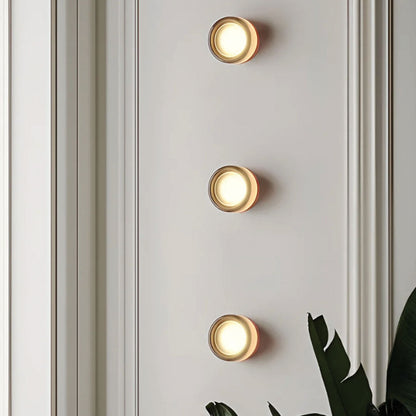 Aurelva Wall Lamp | Modern LED Sconce In An Amber, Smoke Grey or White Glass Colourway Finish