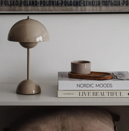 Modern Touch Table Lamp | Scandinavian Design Bedside Light With Tap Control For Bedroom Tables