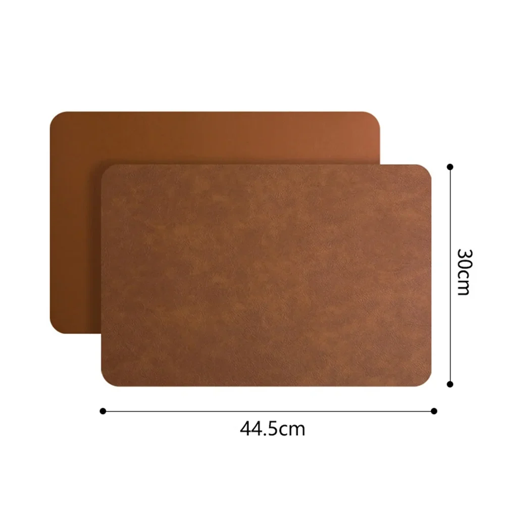 Twinlay Double Sided Faux Leather Placemats | Heat Resistant and Waterproof Table Mats For Dining