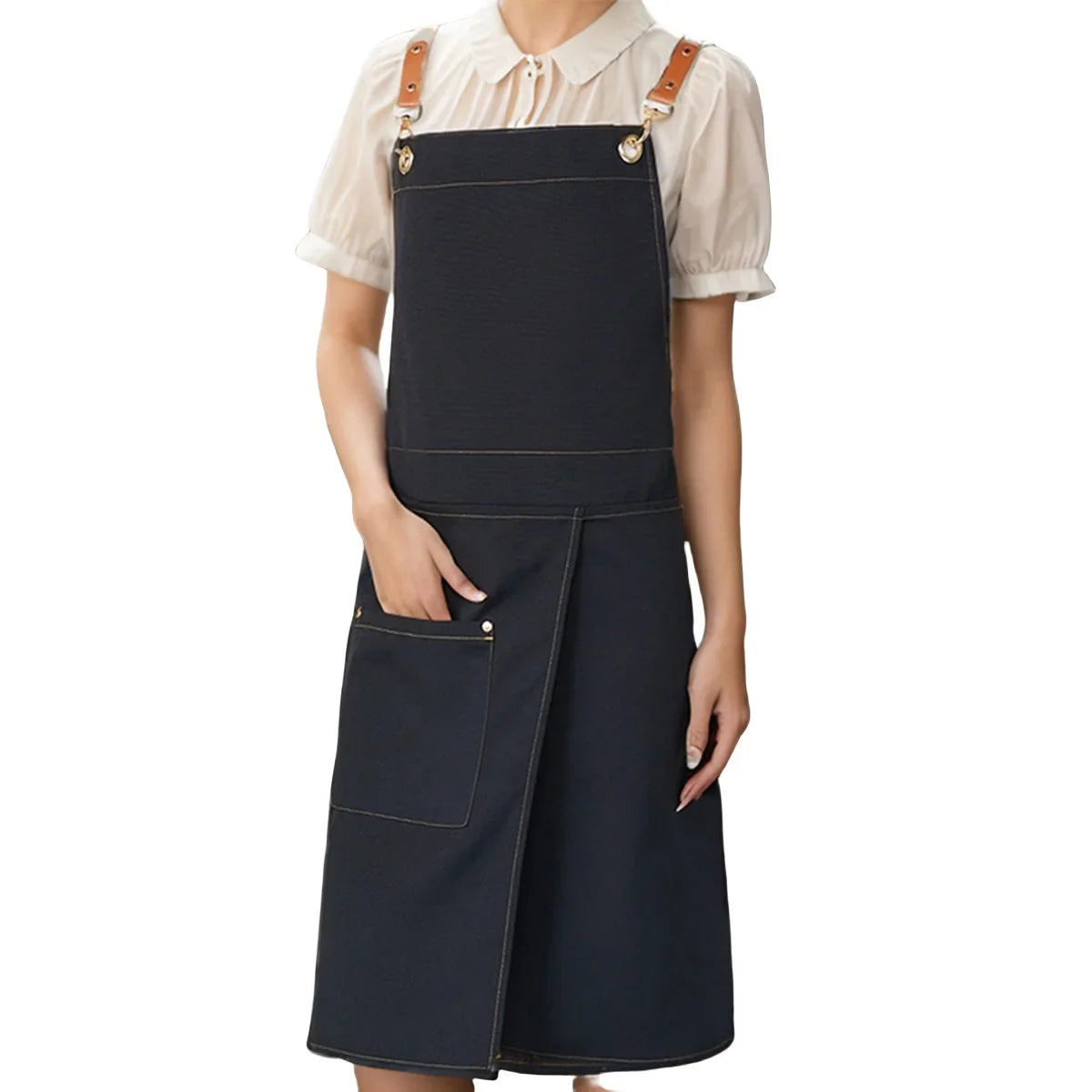 Splitcraft Waterproof Canvas Apron | Split Skirt Design With Pockets For Trades and Kitchens