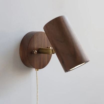 Walnor Wall Lamp | Retro Walnut LED Spotlight In Two Timber Tones and Two White Light Colours