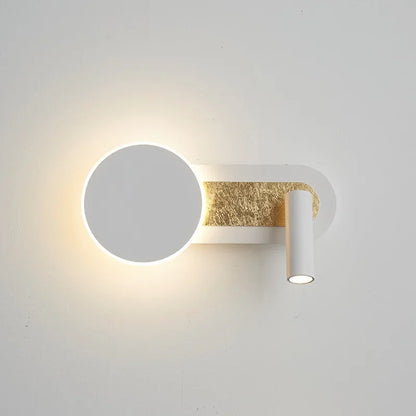Ringspot Wall Light | Modern Nordic Dual LED Design With Ring Glow and Adjustable Spotlight