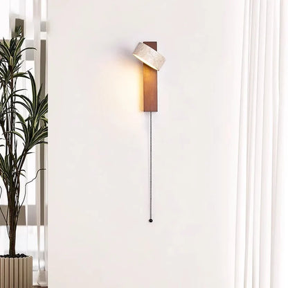 Lumelle Wall Lamp | French Wabi Sabi Headboard Light With A Pull Switch, In Two Wall Designs