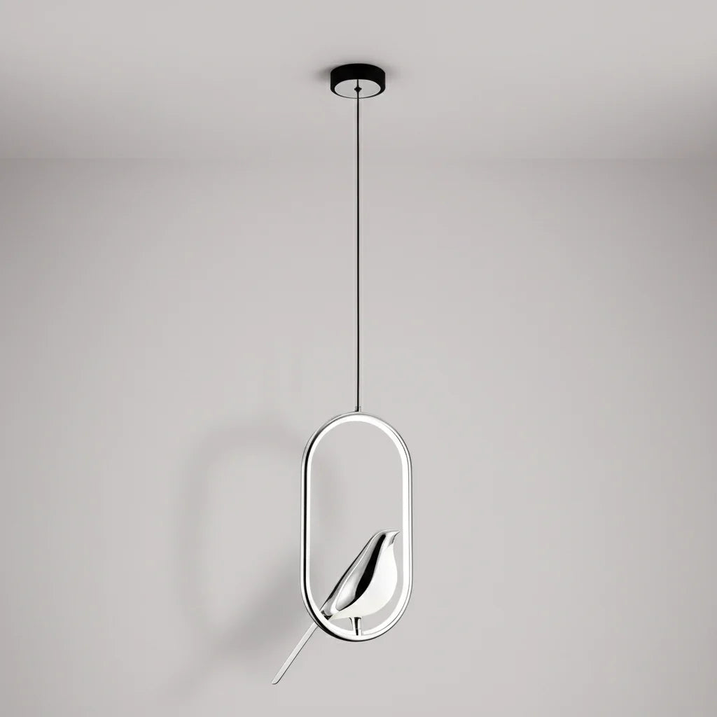 Magpie Pendant Light | Nordic LED Bird Design Ceiling Lamp For Dining Rooms and Hallway Spaces