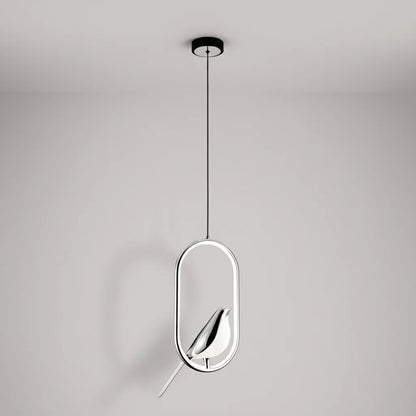 Magpie Pendant Light | Nordic LED Bird Design Ceiling Lamp For Dining Rooms and Hallway Spaces