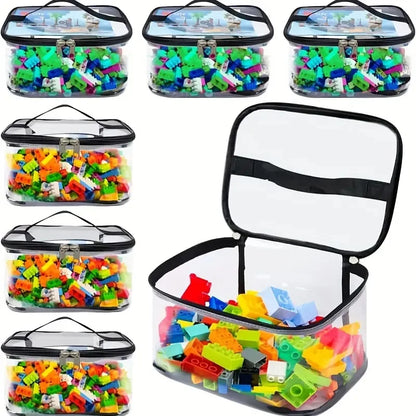 Transparent Mesh Toy Storage Bag | Large Capacity Organiser For Toys, Puzzles and Blocks Sets