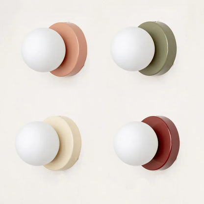 Macaron LED Wall Lamp | Modern Coloured Glass Sconce For Bedrooms, Kids Rooms and Landings