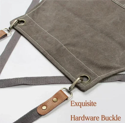 Canvara Canvas Kitchen Apron | Unisex Chef and Workwear Apron With An Adjustable Neck Strap