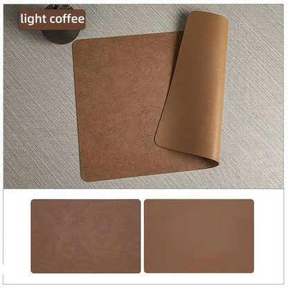 Twinlay Double Sided Faux Leather Placemats | Heat Resistant and Waterproof Table Mats For Dining