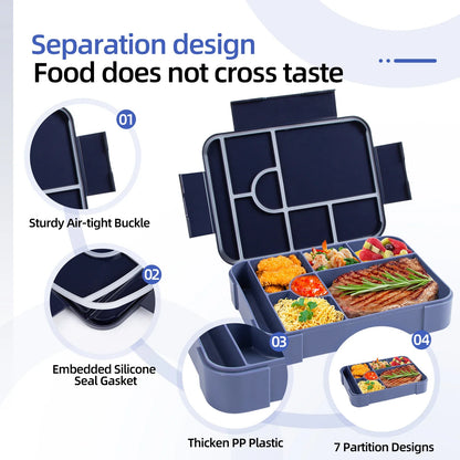 Amplebox 1330ml Large Capacity Lunch Box | Leak Proof Microwave Safe Food Container For Work