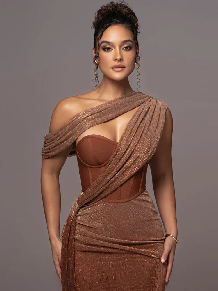 Luxe Asymmetric Statement Dress