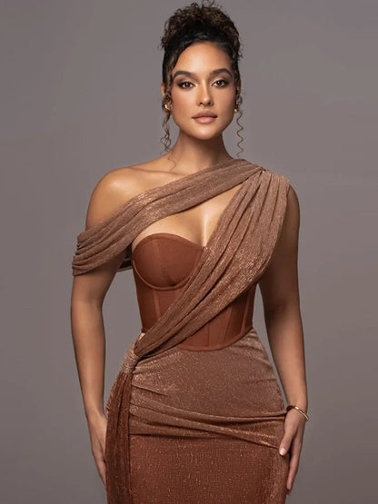 Luxe Asymmetric Statement Dress