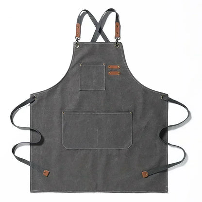 Canvara Canvas Kitchen Apron | Unisex Chef and Workwear Apron With An Adjustable Neck Strap