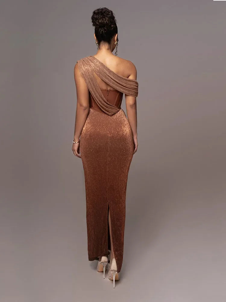 Luxe Asymmetric Statement Dress