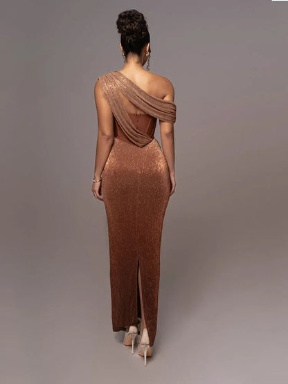 Luxe Asymmetric Statement Dress