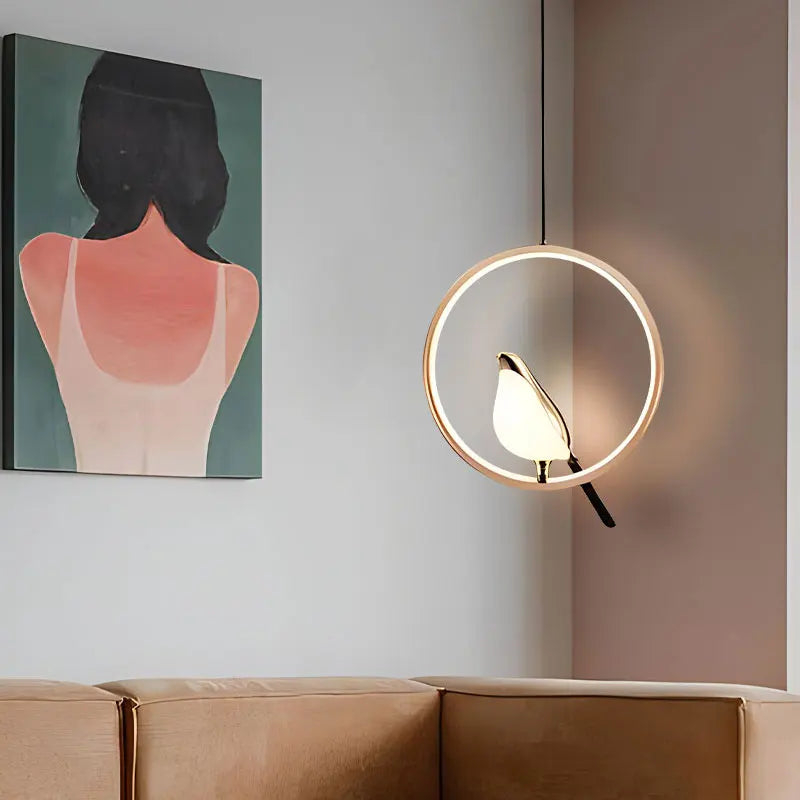 Magpie Pendant Light | Nordic LED Bird Design Ceiling Lamp For Dining Rooms and Hallway Spaces
