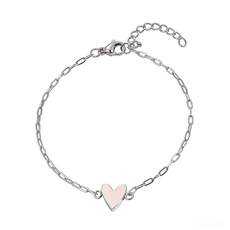 Matching Couple Heart Bracelet Set | Adjustable Chain Jewellery Gift For Partners and Friends