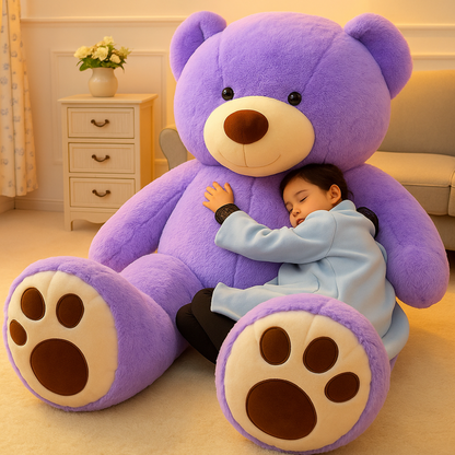 Giant Plush Teddy Bear Soft Stuffed Animal Cuddly Toy for All Ages 0