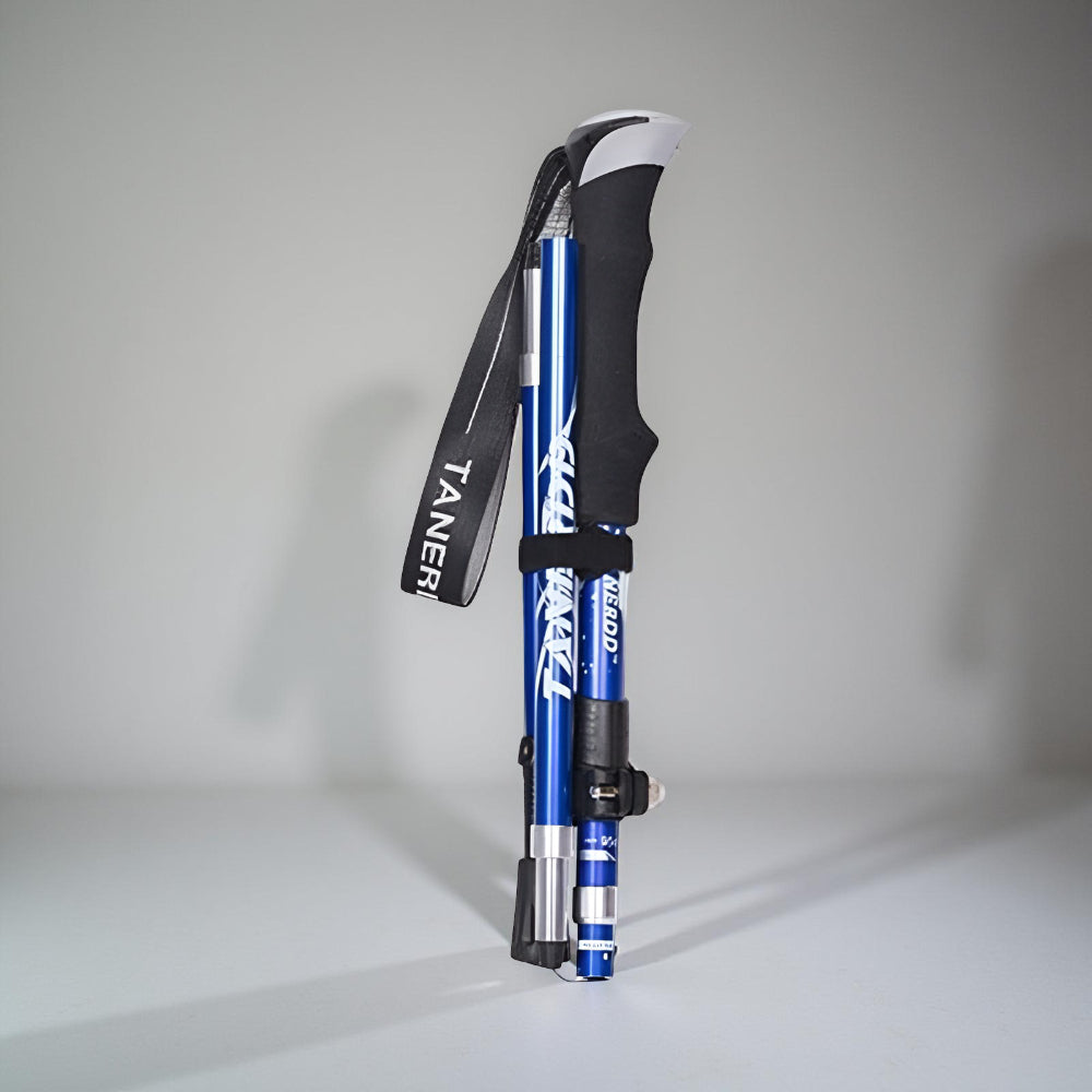 Foldable Telescopic Trekking Poles | Adjustable Hiking Support Sticks For Trails and Backpacking