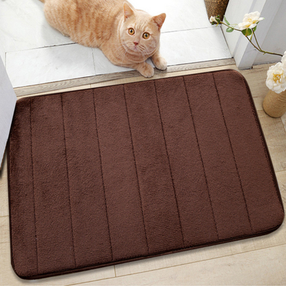 Plushdry Absorbent Bath Mat | Anti Slip Fast Dry Bathroom Mat With A Deep Soft Plush Pile Top