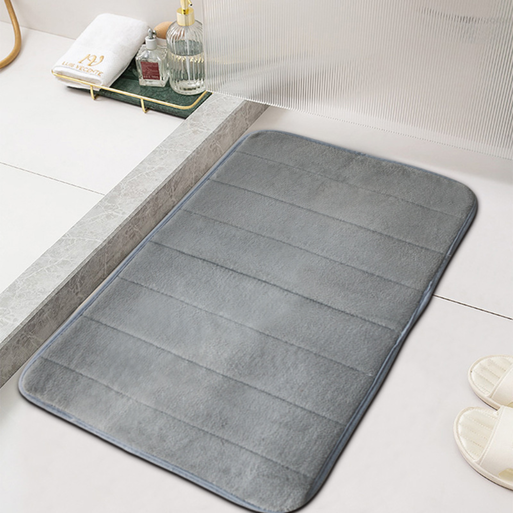 Plushdry Absorbent Bath Mat | Anti Slip Fast Dry Bathroom Mat With A Deep Soft Plush Pile Top