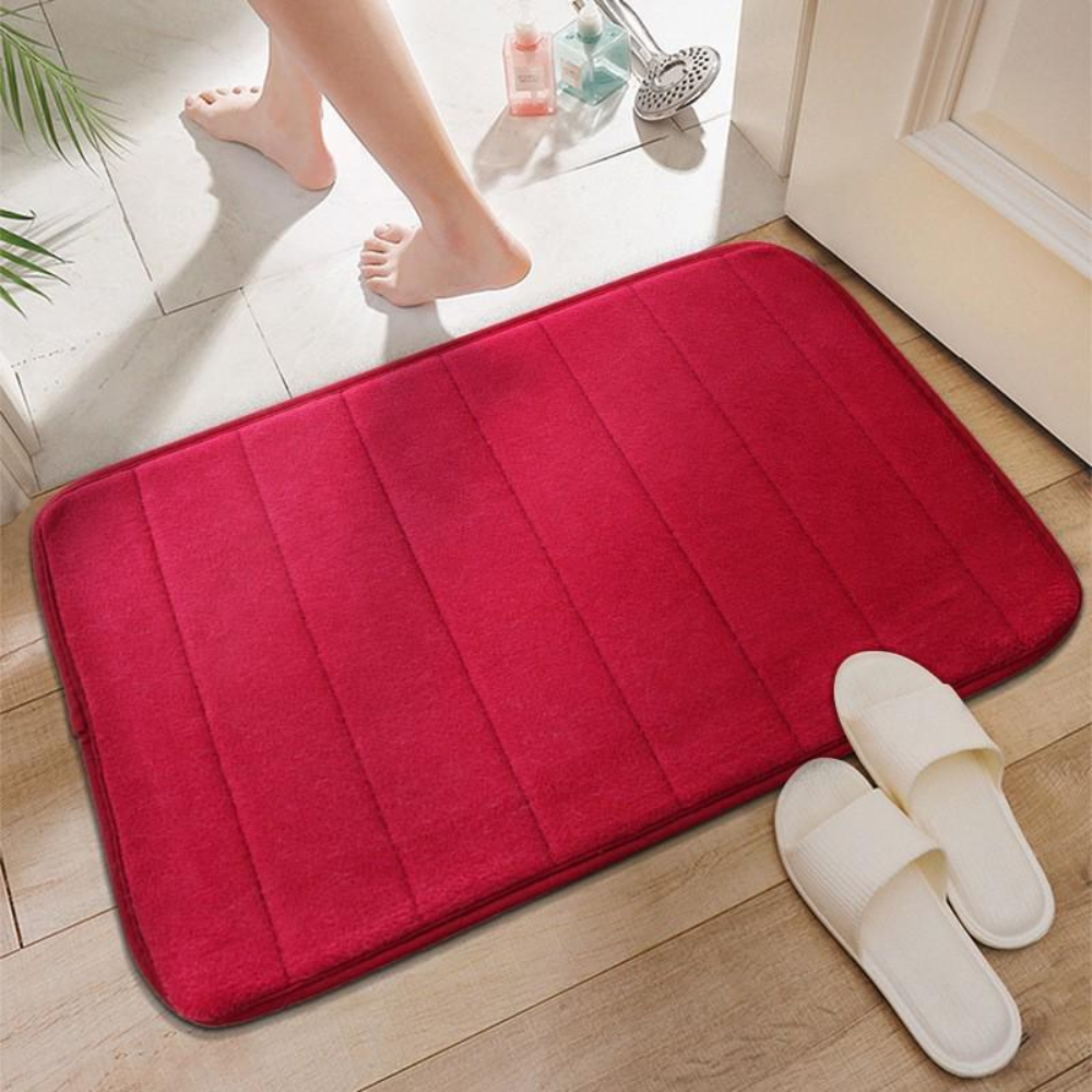 Plushdry Absorbent Bath Mat | Anti Slip Fast Dry Bathroom Mat With A Deep Soft Plush Pile Top