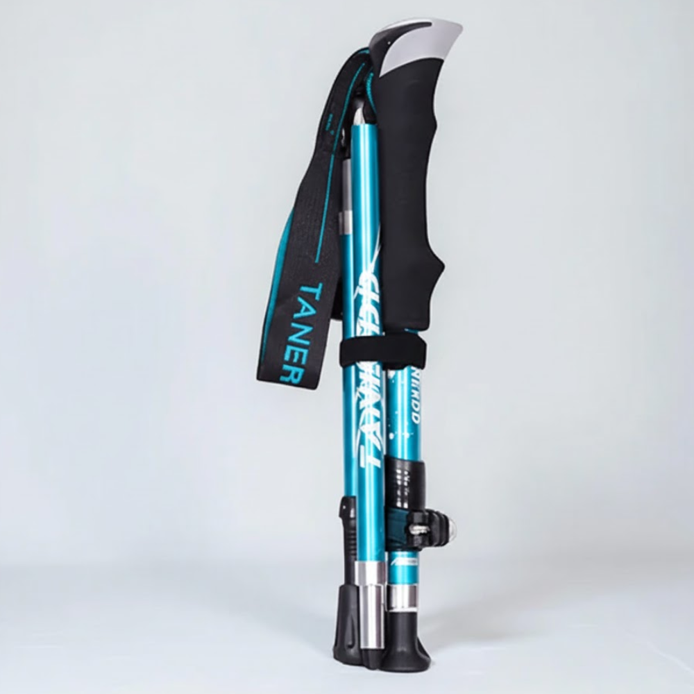 Foldable Telescopic Trekking Poles | Adjustable Hiking Support Sticks For Trails and Backpacking
