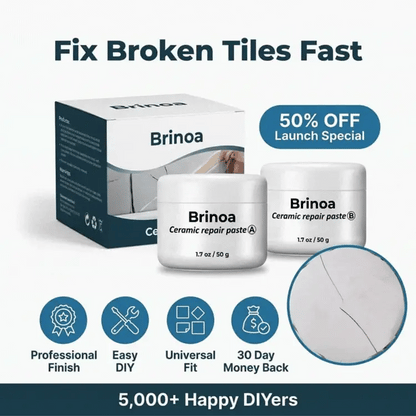 Ceramic Tile Repair Paste | Water Resistant Chip and Crack Filler For Floors, Showers and Splashbacks