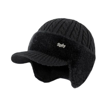 Winter Trapper Hat With Ear Flaps | Warm Knit Cap With Fleece Lining For Cold Weather Outdoors