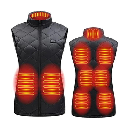 Womens Electric Heated Vest | Rechargeable Battery Heating Gilet For Winter Outdoor Warmth